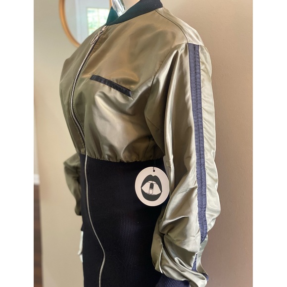 ✨NWT✨CAPSULLE Bodycon Front Zipper Mini Dress S/M - Picture 4 of 12